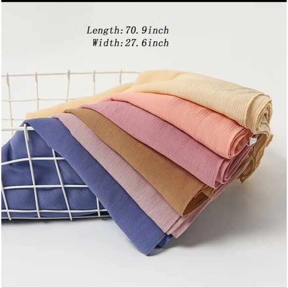 SHEER green scarf chiffon Summer shawl head wrap - Picture 2 of 3